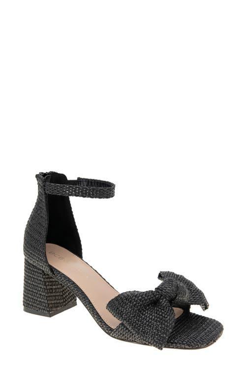 BCBGeneration Womens Dappel Raffia Block Heel Sandals Product Image