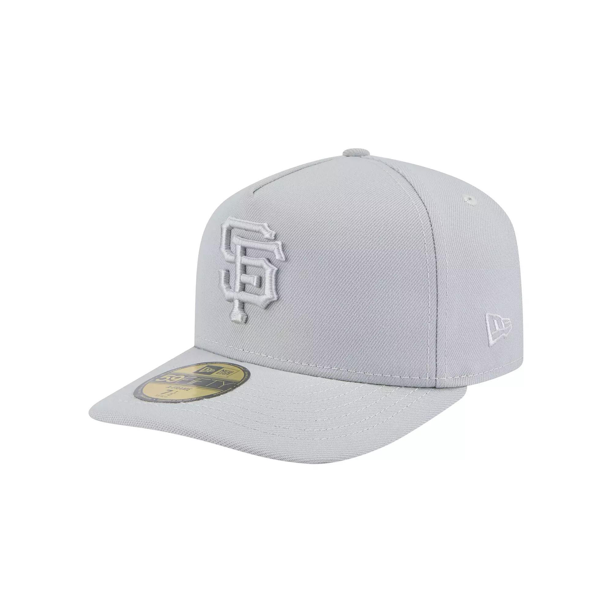 Men's New Era  Gray San Francisco Giants Colorpack 59FIFTY Fitted Hat, Size: 7 1/2, Grey Product Image