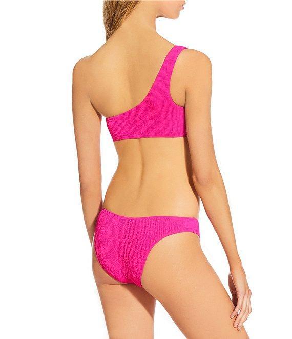 GB Solid Scrunchie Textured Classic Hipster Swim Bottom Product Image