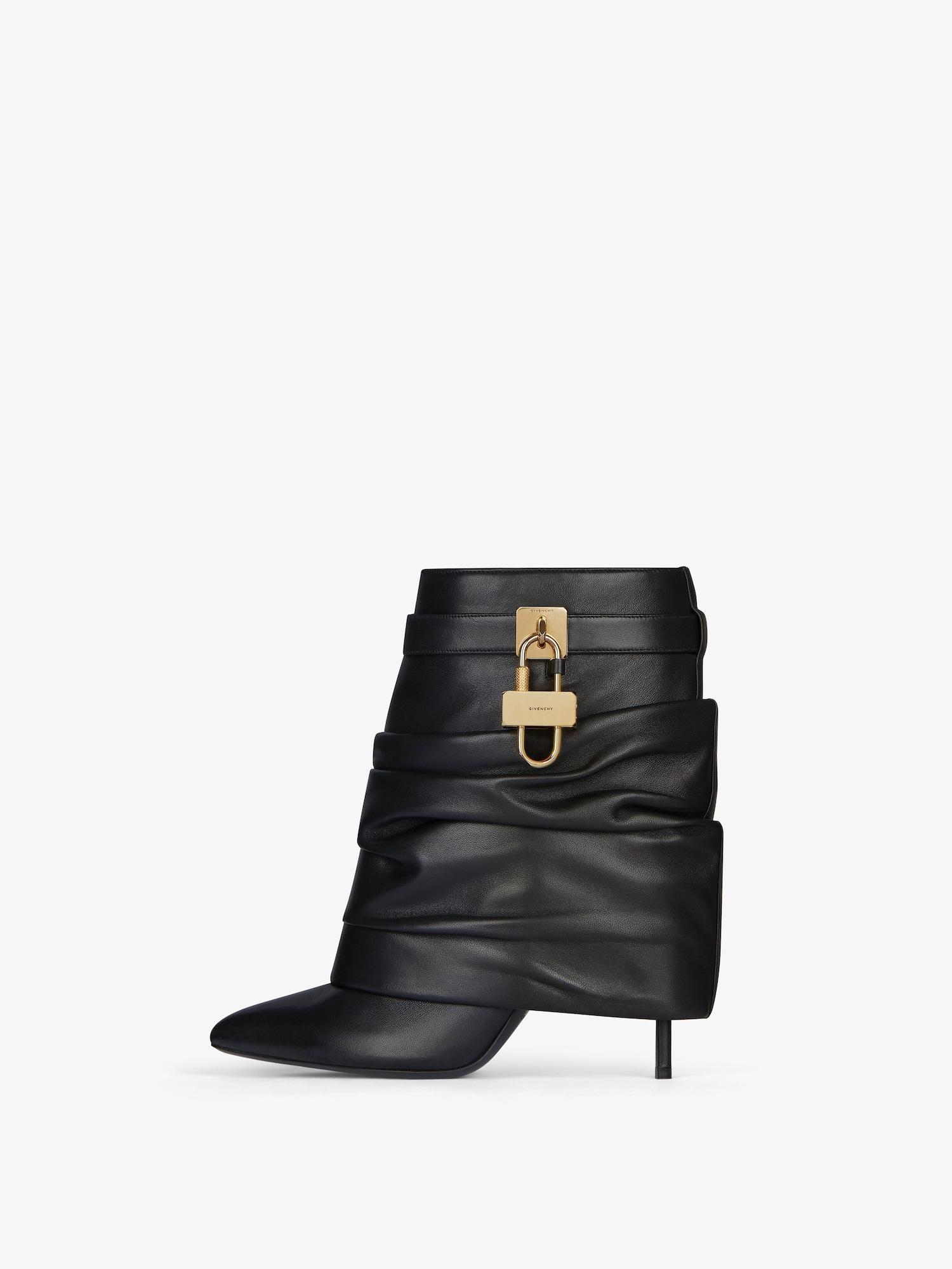 Shark Lock Stiletto ankle boots in nappa leather Product Image