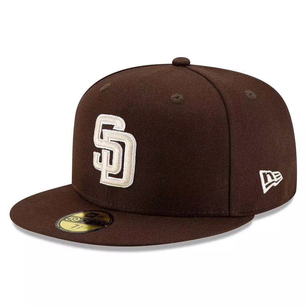 Men's New Era Brown San Diego Padres Authentic Collection On-Field 59FIFTY Fitted Hat,  Product Image
