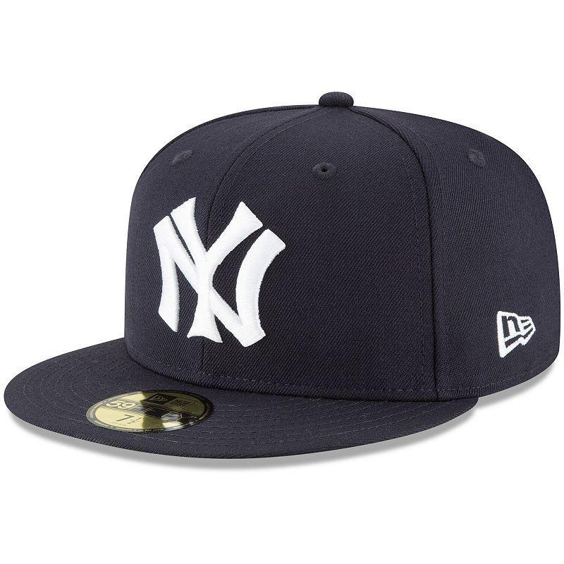 Men's New Era Navy New York Yankees Cooperstown Collection Wool 59FIFTY Fitted Hat,  Product Image
