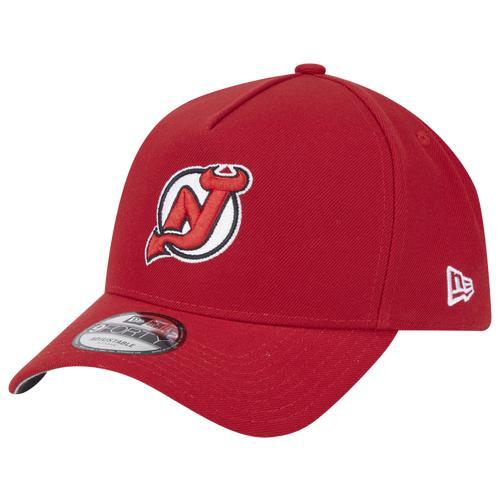 Men's New Era Red New Jersey Devils Core A-Frame 9FORTY Adjustable Hat, Nhl Red Product Image