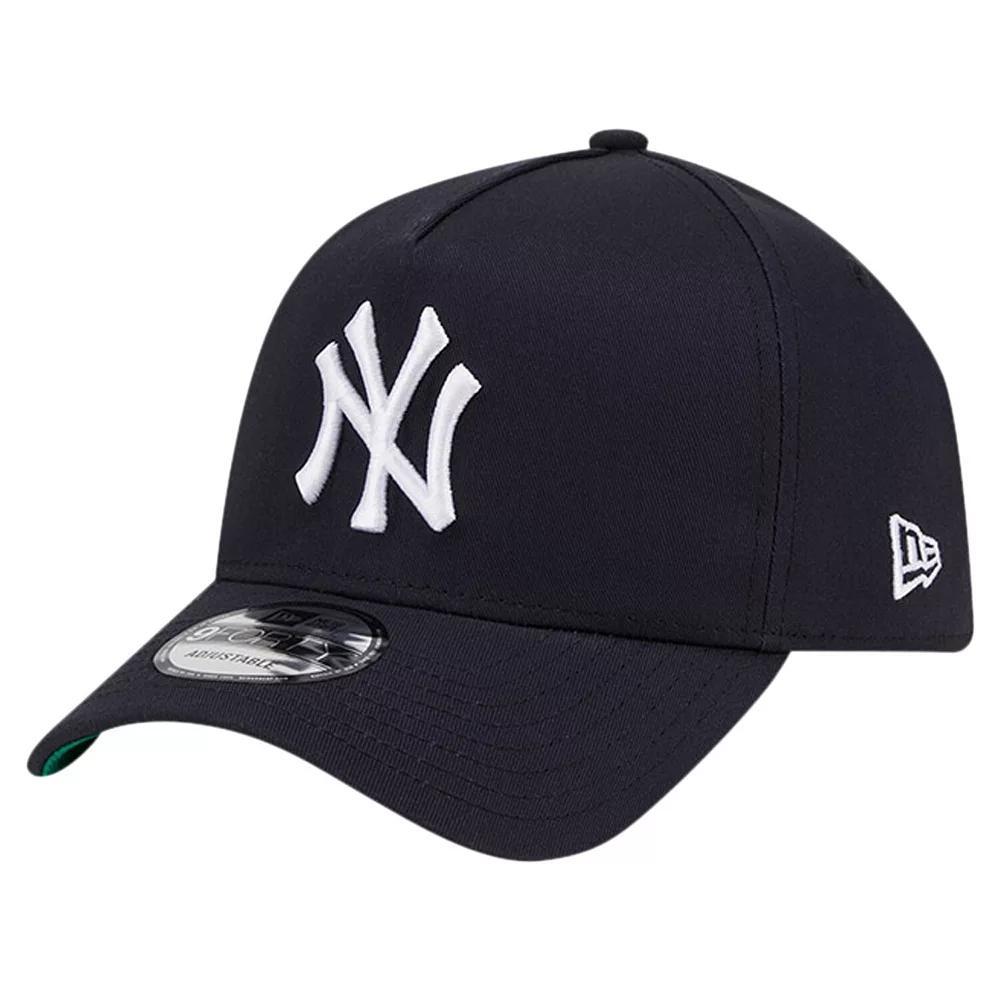 Men's New Era Navy New York Yankees Team Color A-Frame 9FORTY Adjustable Hat, Blue Product Image