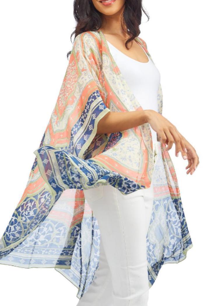Viscose/Modal Long Kimono Product Image