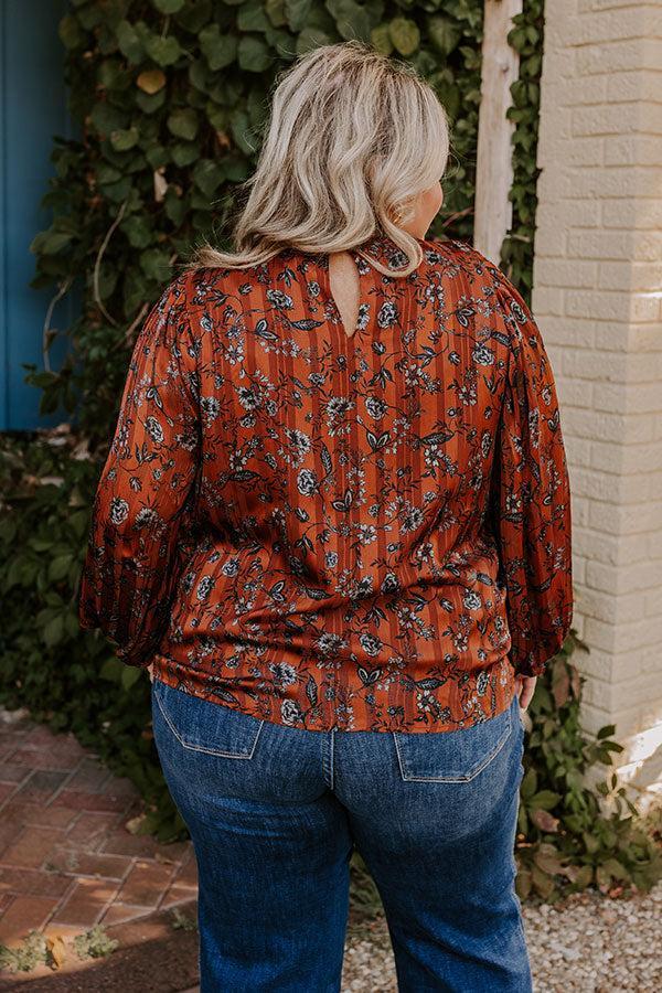 Fan Of Floral Shift Top Curves Product Image