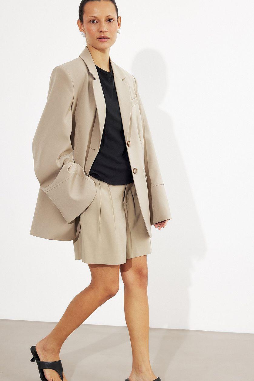 Oversized Blazer With Wide Sleeves Product Image