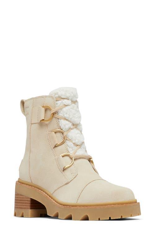 Joan Suede Faux Fur Lace-Up Boots Product Image