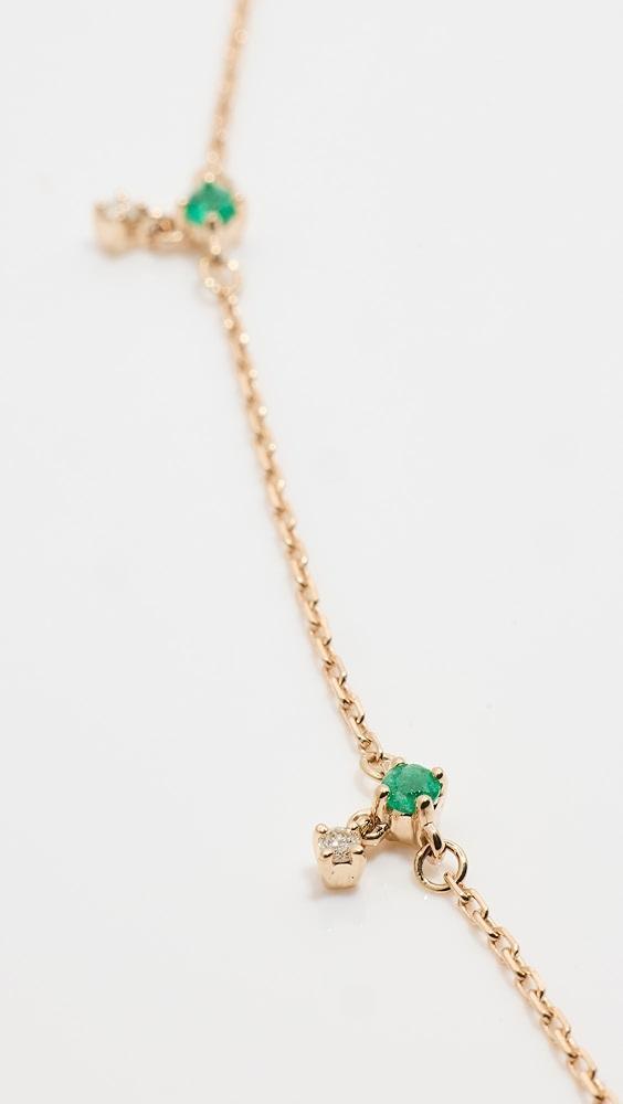 Adina Reyter 14k Diamond Drop Station Necklace | Shopbop Product Image