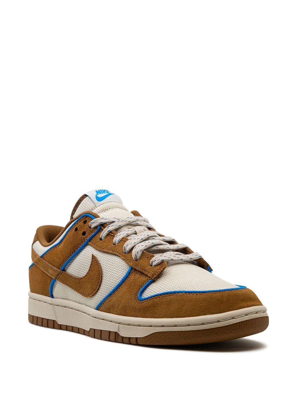 NIKE Beige & Tan Dunk Low Sneakers In Brown Product Image