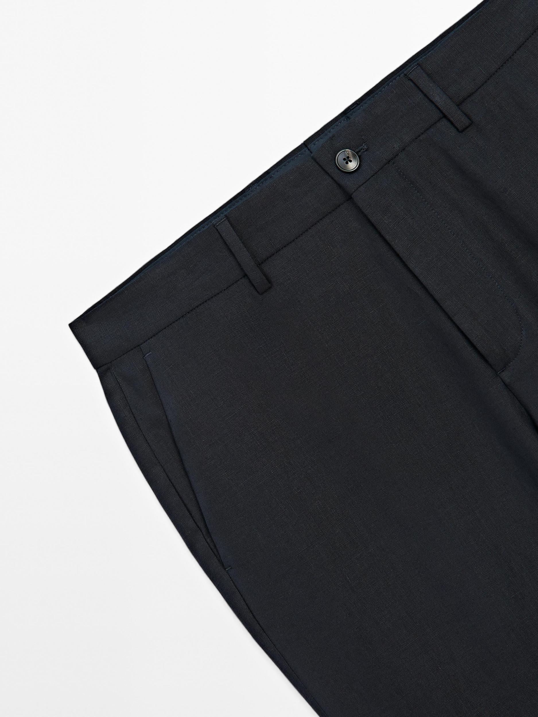 100% linen suit trousers Product Image