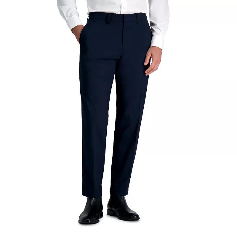 Men's J.M. Haggar Premium Tailored-Fit Stretch Flat-Front Suit Pants, Size: 42 X 32, Grid Blue Product Image