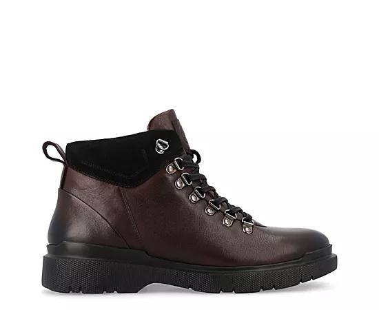 Mens Thomas & Vine Sherman Water Resistant Tru Comfort Ankle Boots Red Product Image