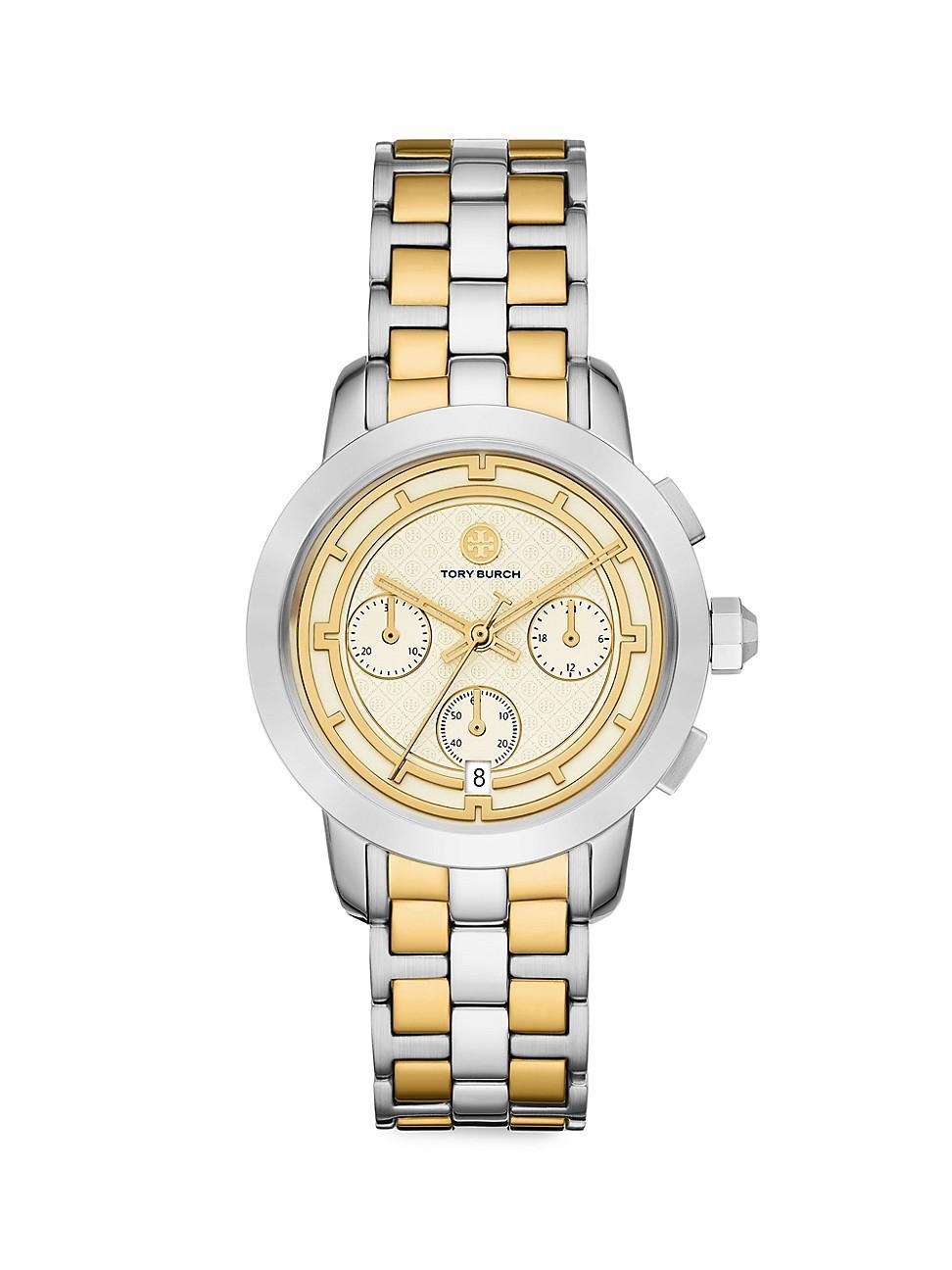 The Tory Chronograph Watch - Two-Tone Stainless Steel Product Image