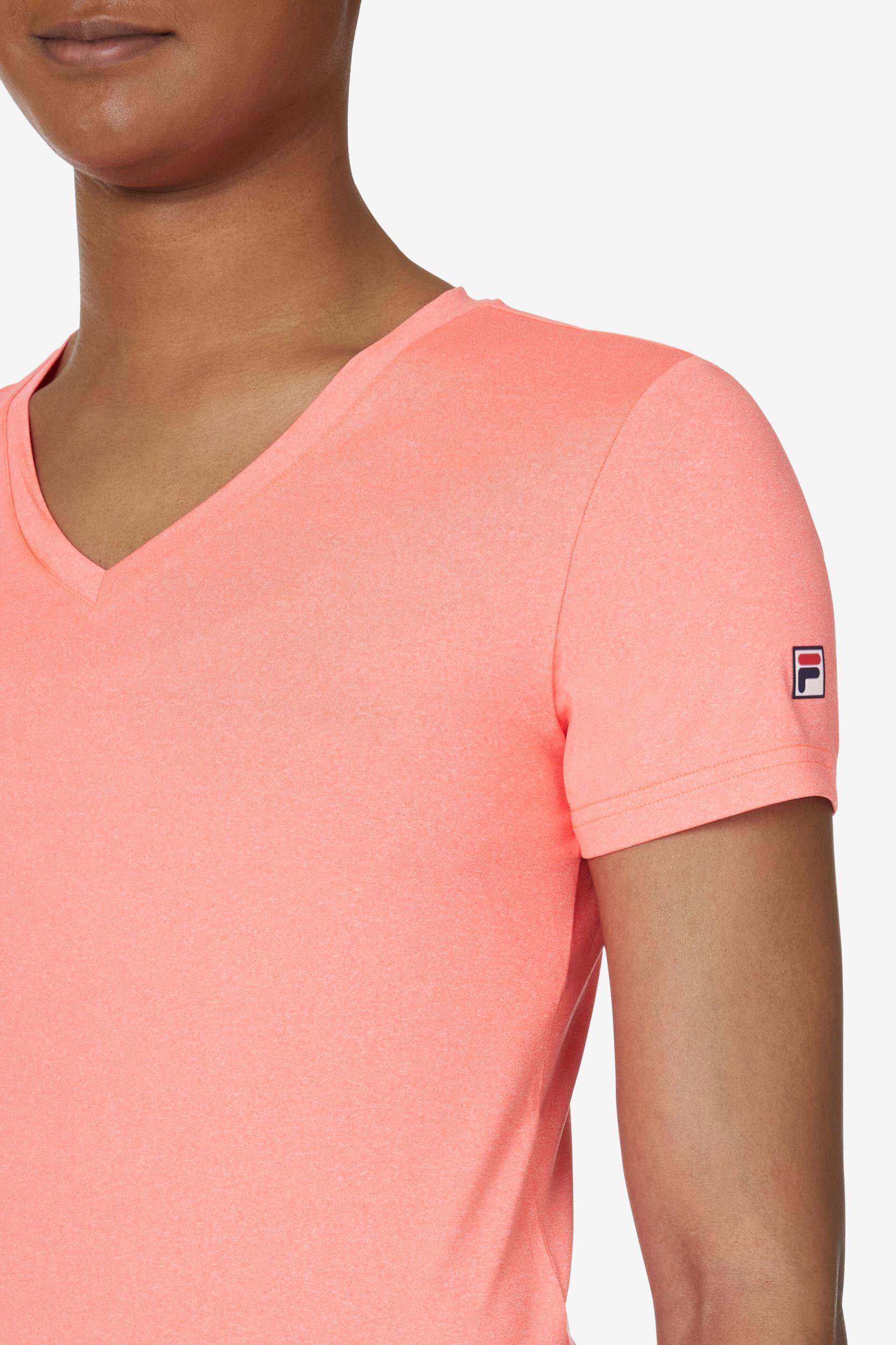 TENNIS SHORT SLEEVE V-NECK TOP Product Image