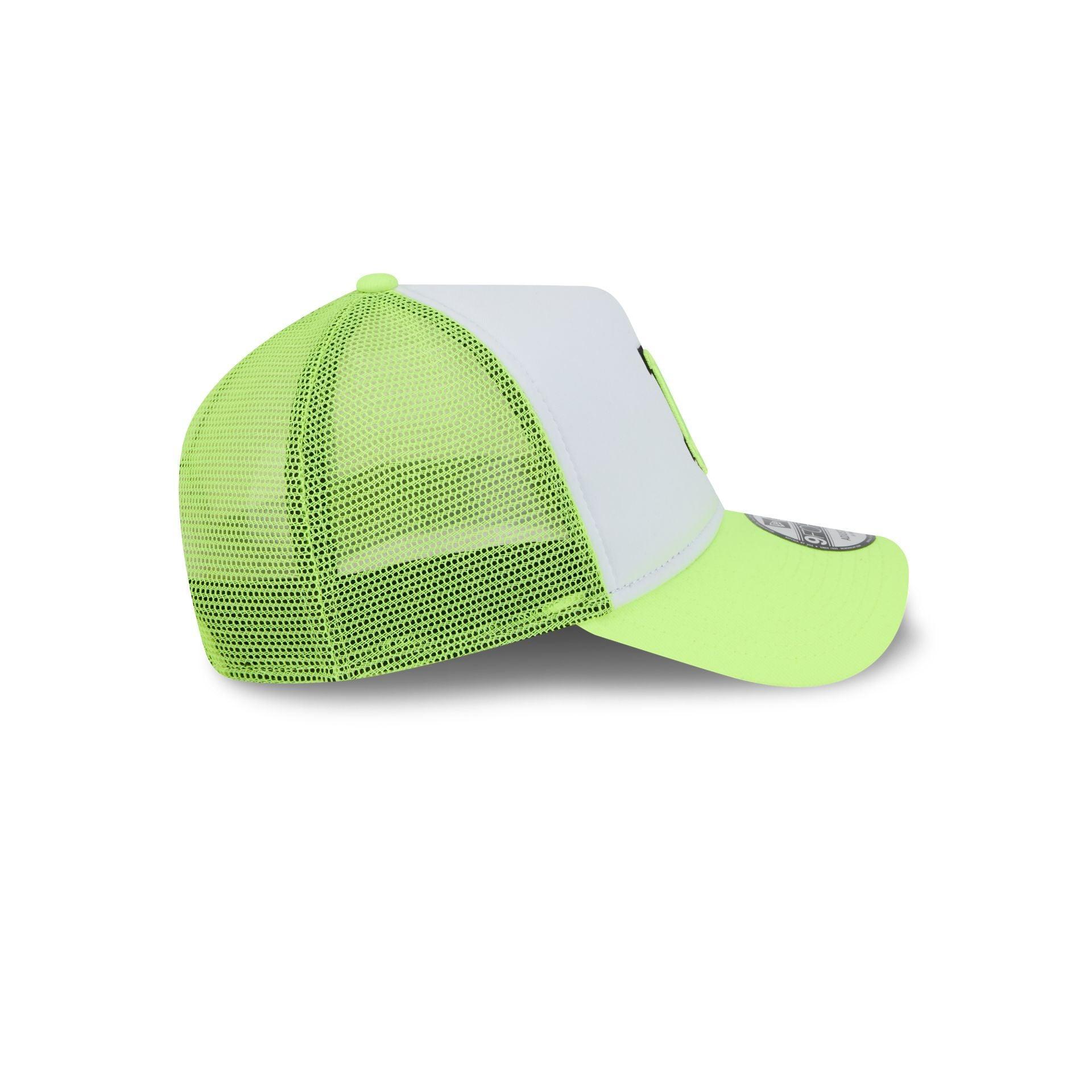 Los Angeles Dodgers Hi Vis Doodle 9FORTY A-Frame Trucker Hat Male Product Image