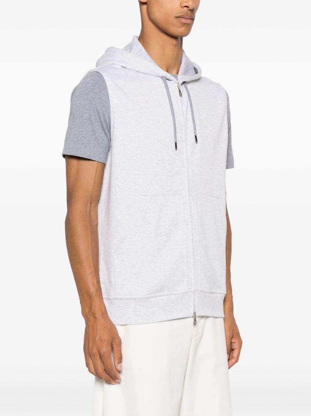 BRUNELLO CUCINELLI Zip-up Hoodie In Gray Product Image