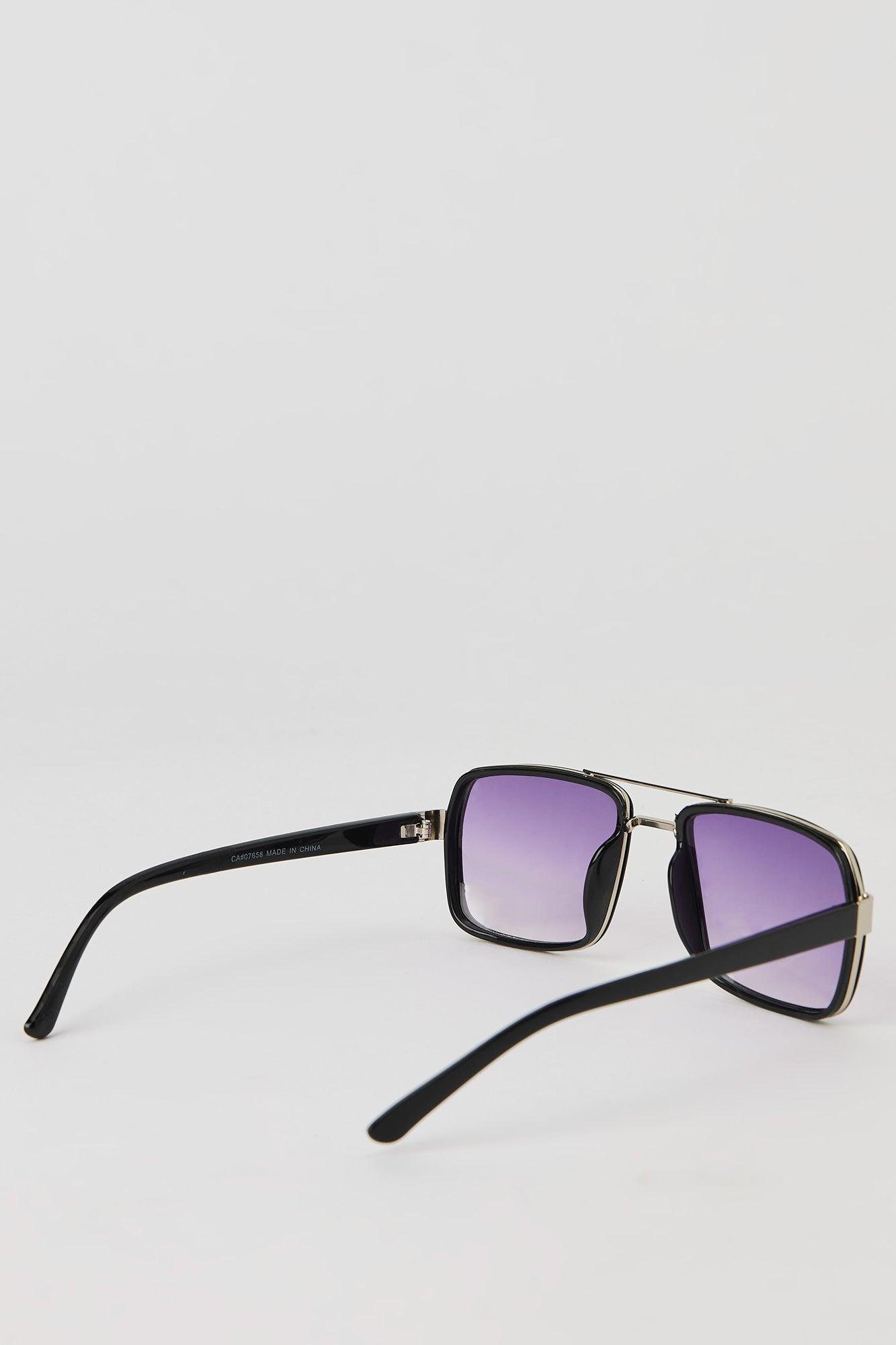 Square Aviator Sunglasses Male Product Image