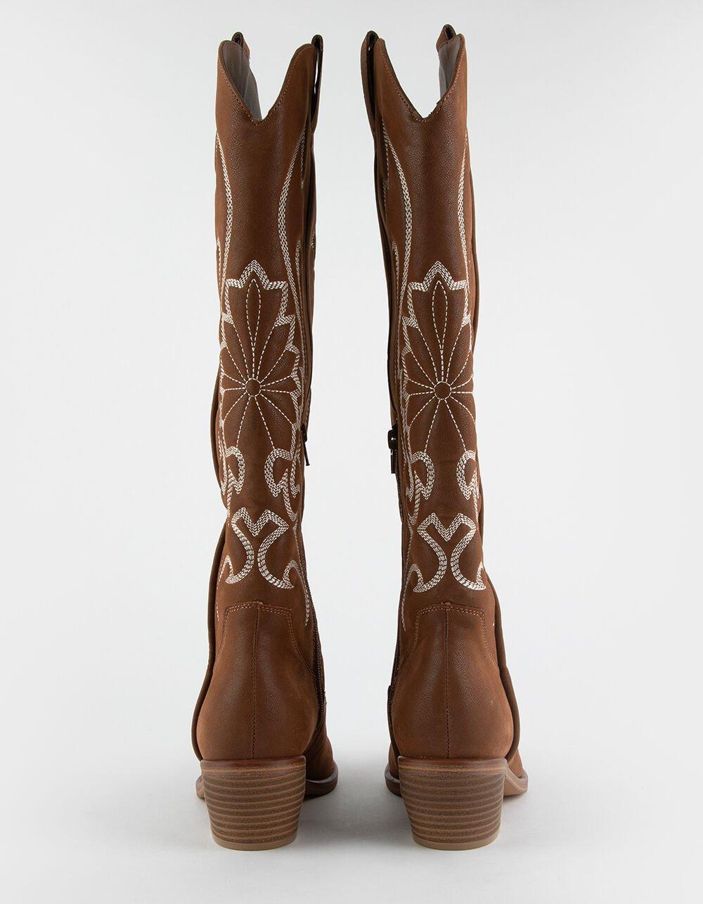MIA Kolt Womens Tall Western Boots - COGNAC Product Image