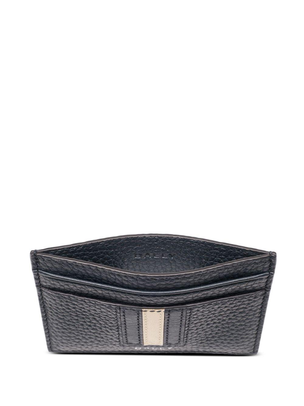 logo-print leather cardholder Product Image