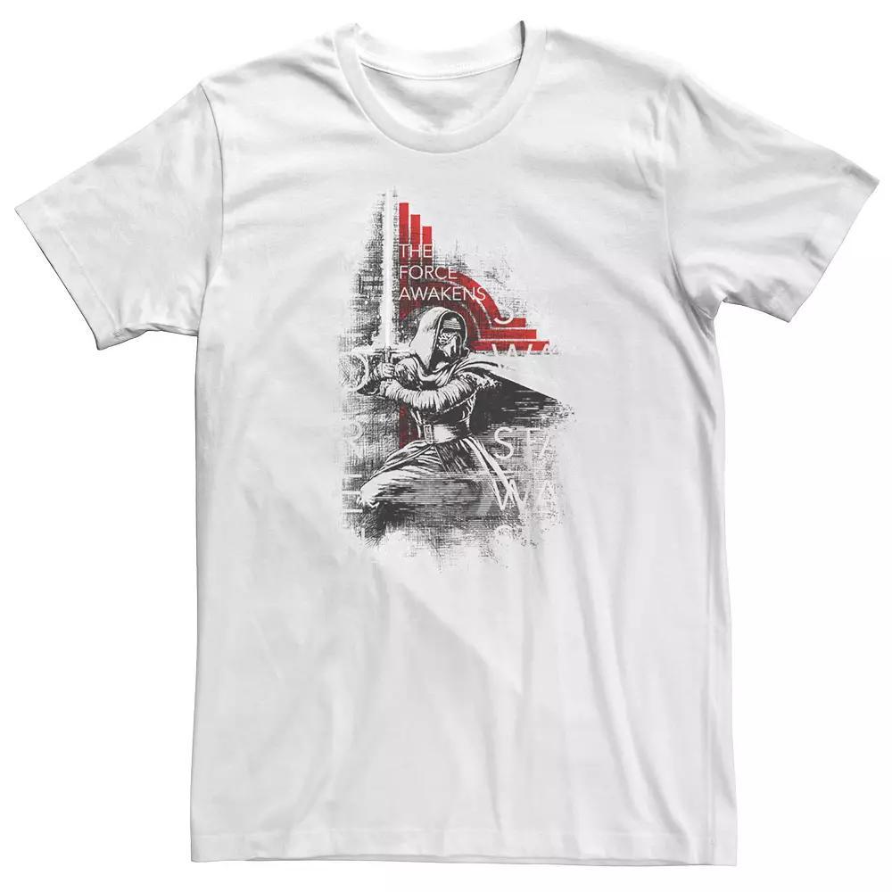 Big & Tall Star Wars Kylo Ren Action Sketch Tee, Men's,  Product Image