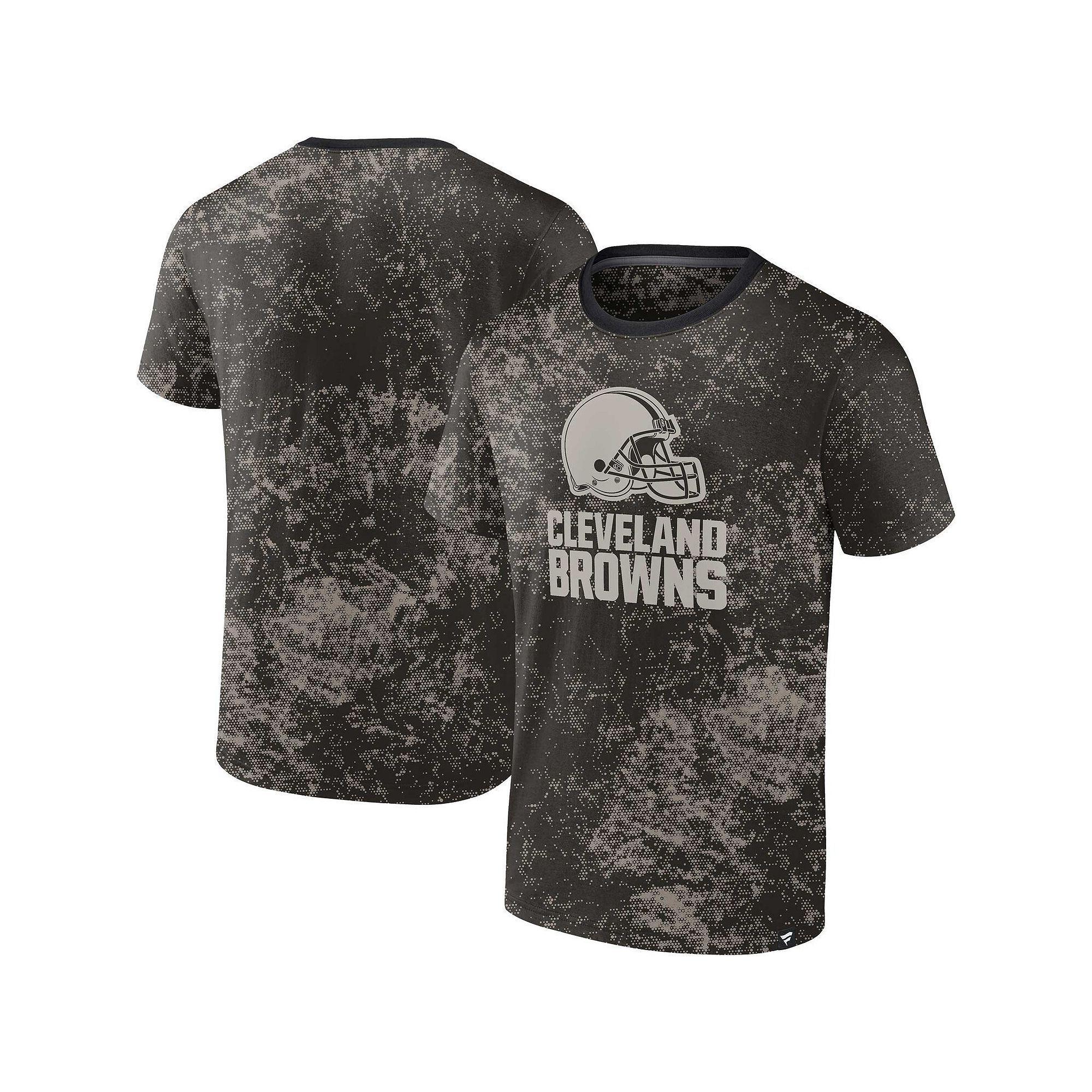 Men's Fanatics Branded Black Cleveland Browns Shadow T-Shirt, Size: Small Product Image