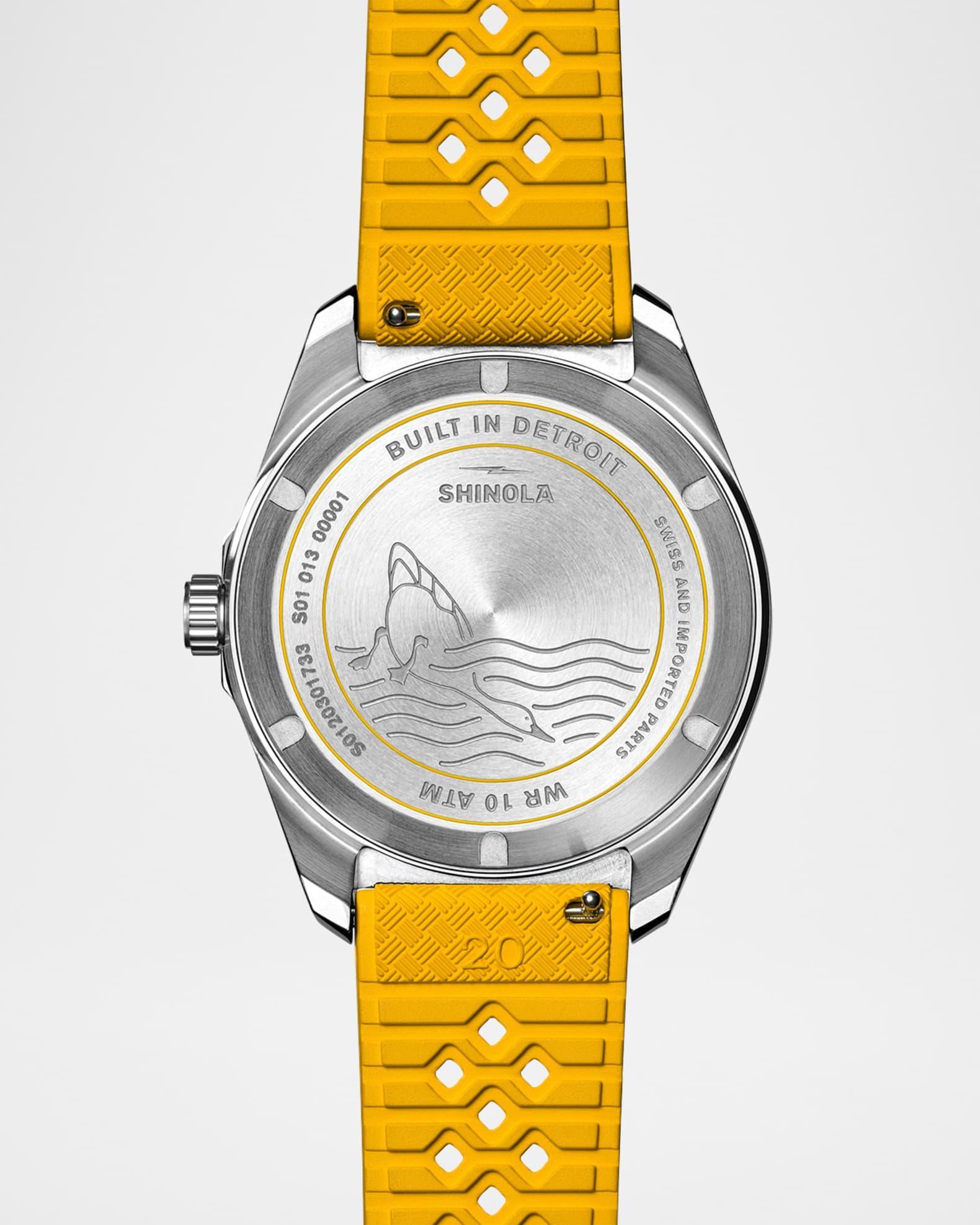 Mens Duck Rubber-Strap Analog Watch, 40mm Product Image