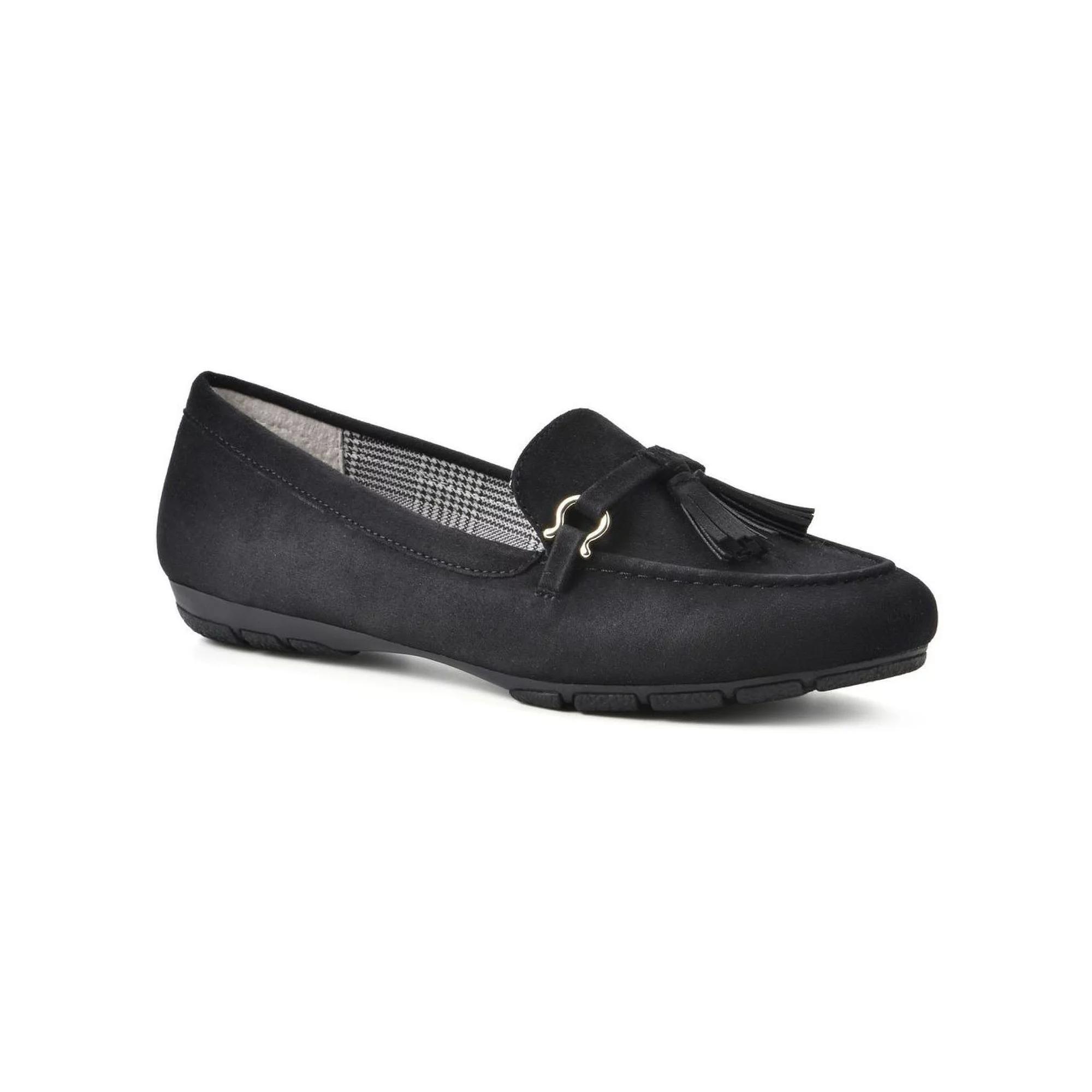 Cliffs By White Mountain Gush Women's Flats, Size: 9, Black Suedette Product Image