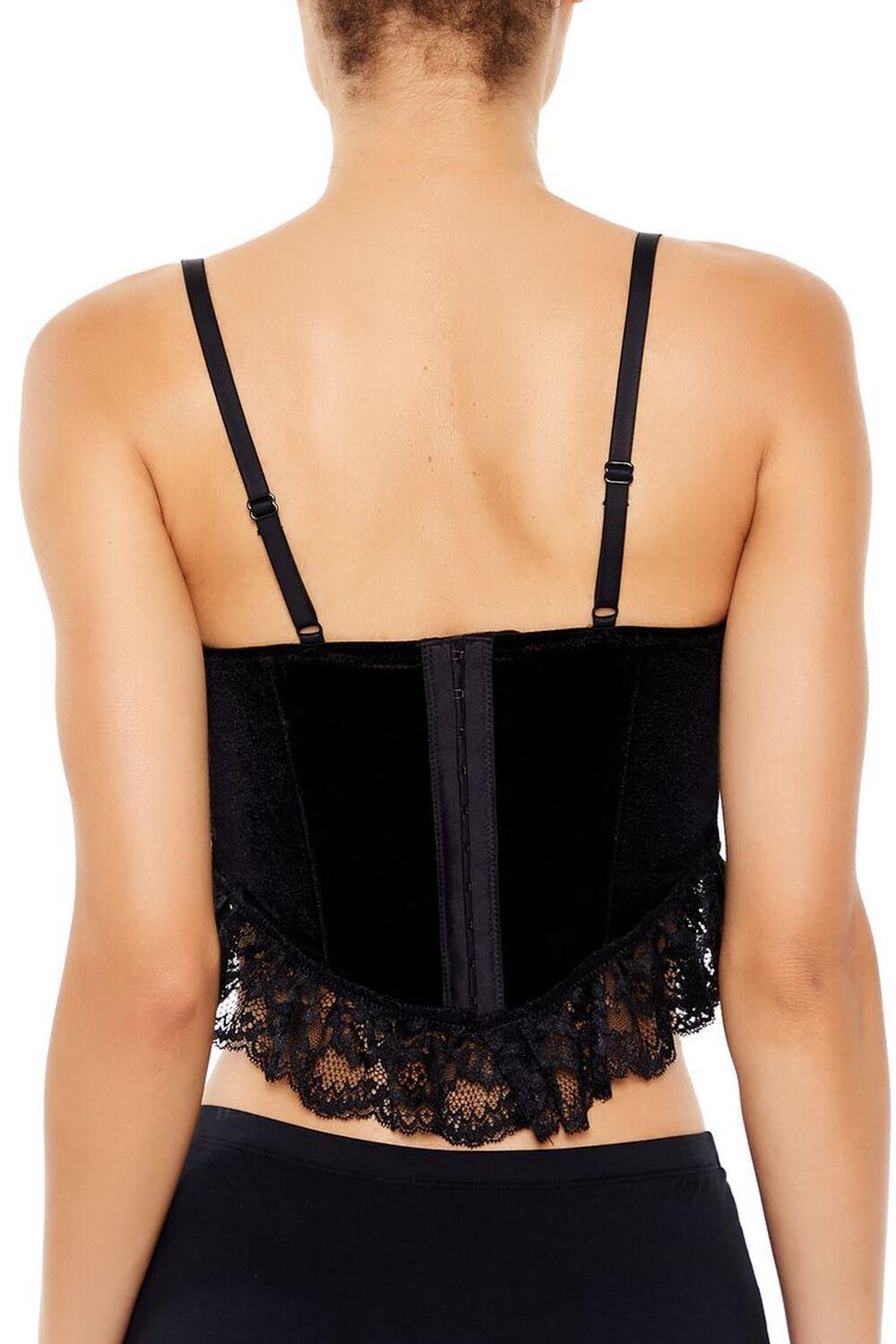 Velvet Lingerie Cropped Cami | Forever 21 Product Image