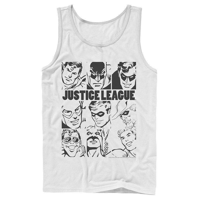 Men's DC Comics Justice League Group Shot Panel Poster Tank Top,  Product Image
