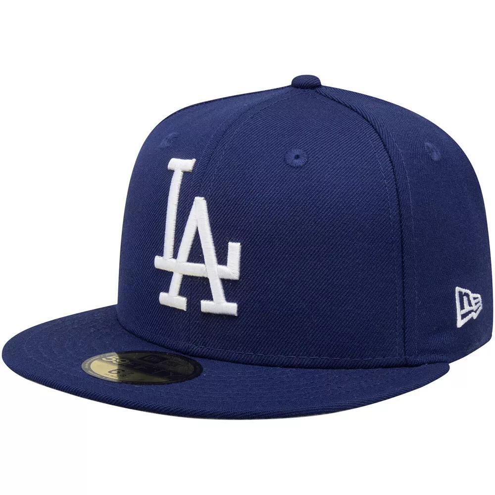 Men's New Era Navy Los Angeles Dodgers Cooperstown Collection Wool 59FIFTY Fitted Hat,  Product Image