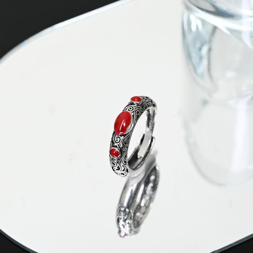 Pattern Embossed Bead Ring Product Image