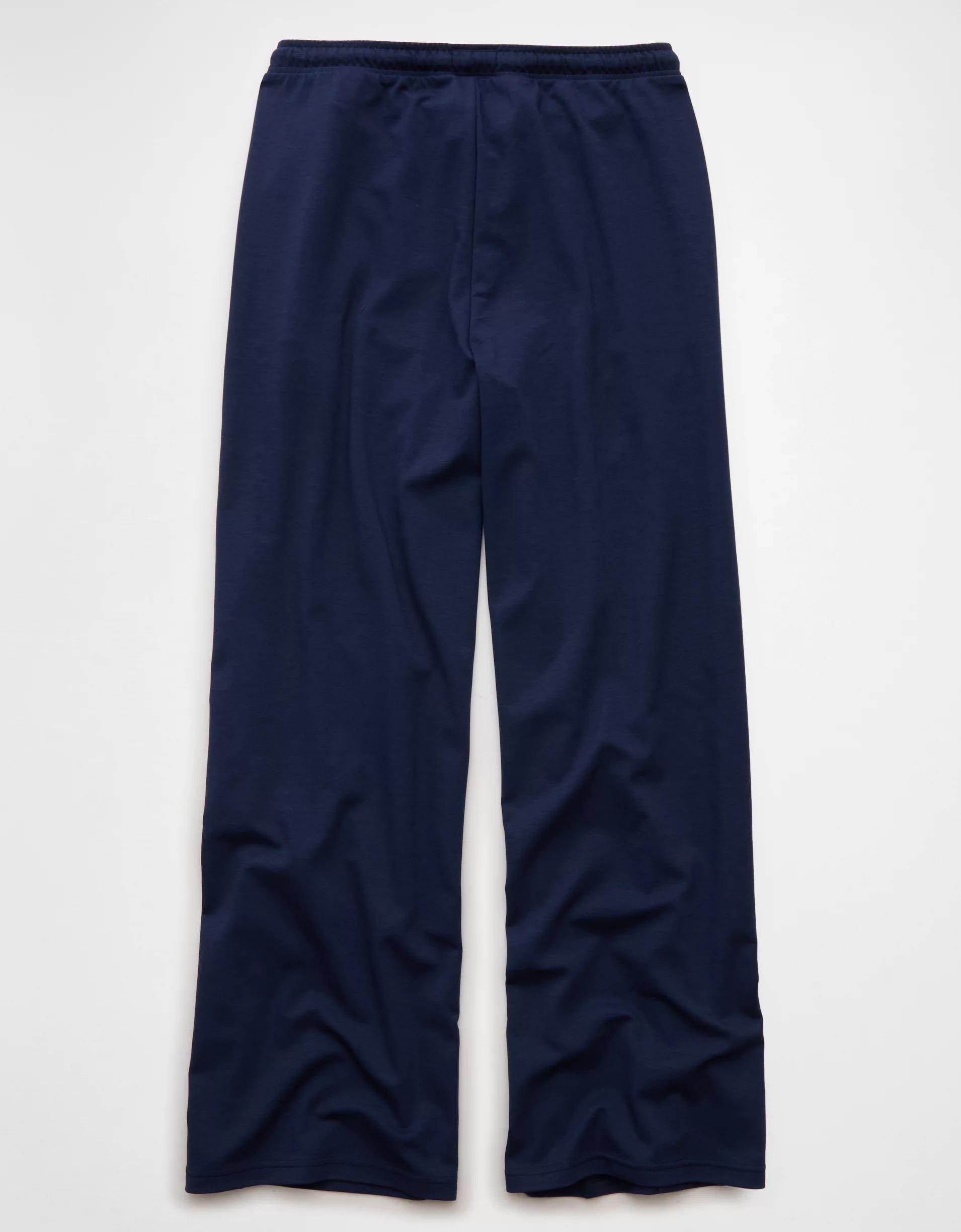 AE Stretch High-Waisted Wide-Leg Track Pant Product Image