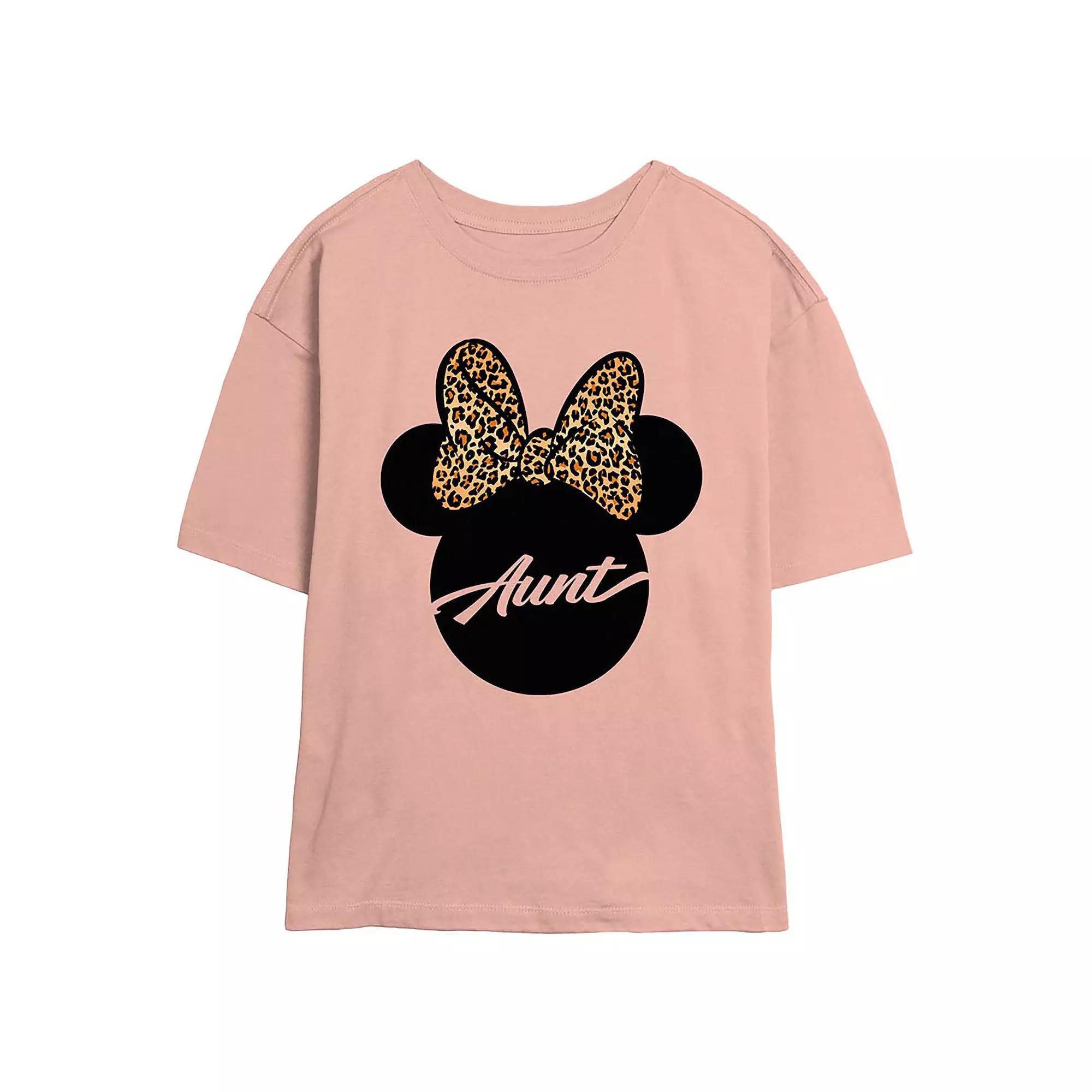 Disney's Minnie Mouse Aunt Women's Skimmer Graphic Tee, Size: XL, Pink Product Image