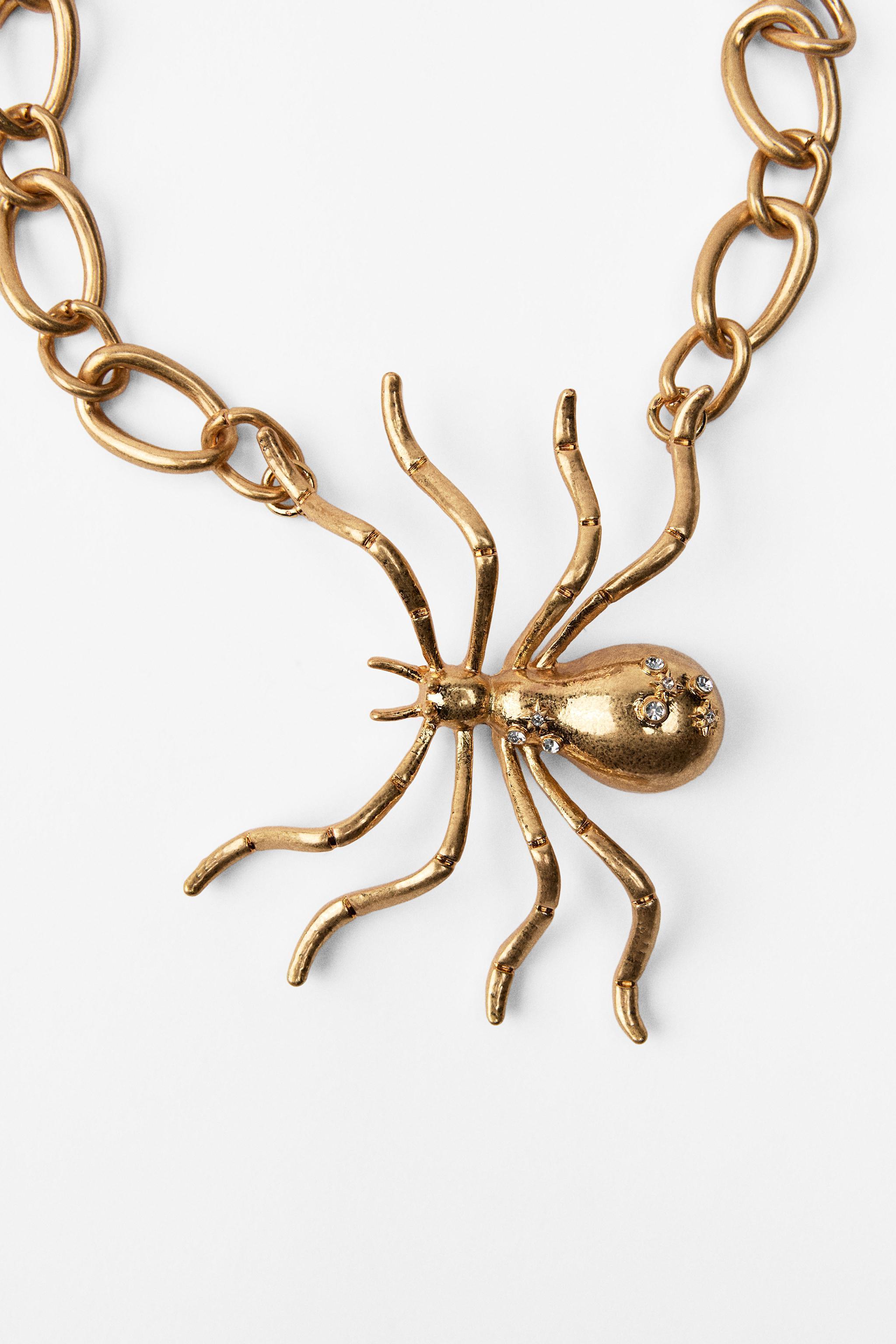 BEJEWELED SPIDER NECKLACE Product Image