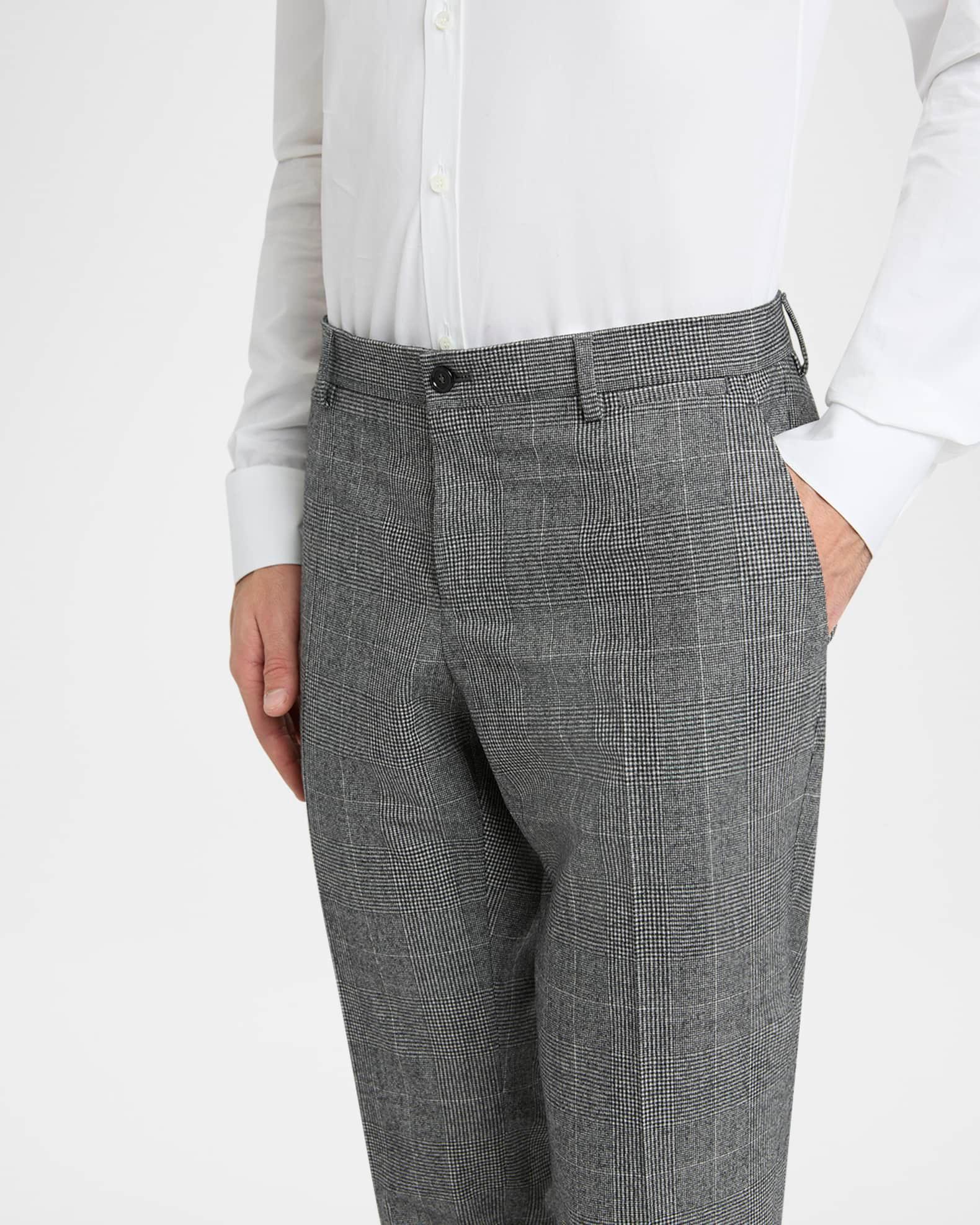 Men's Wool Glen Plaid Three-Piece Suit Product Image