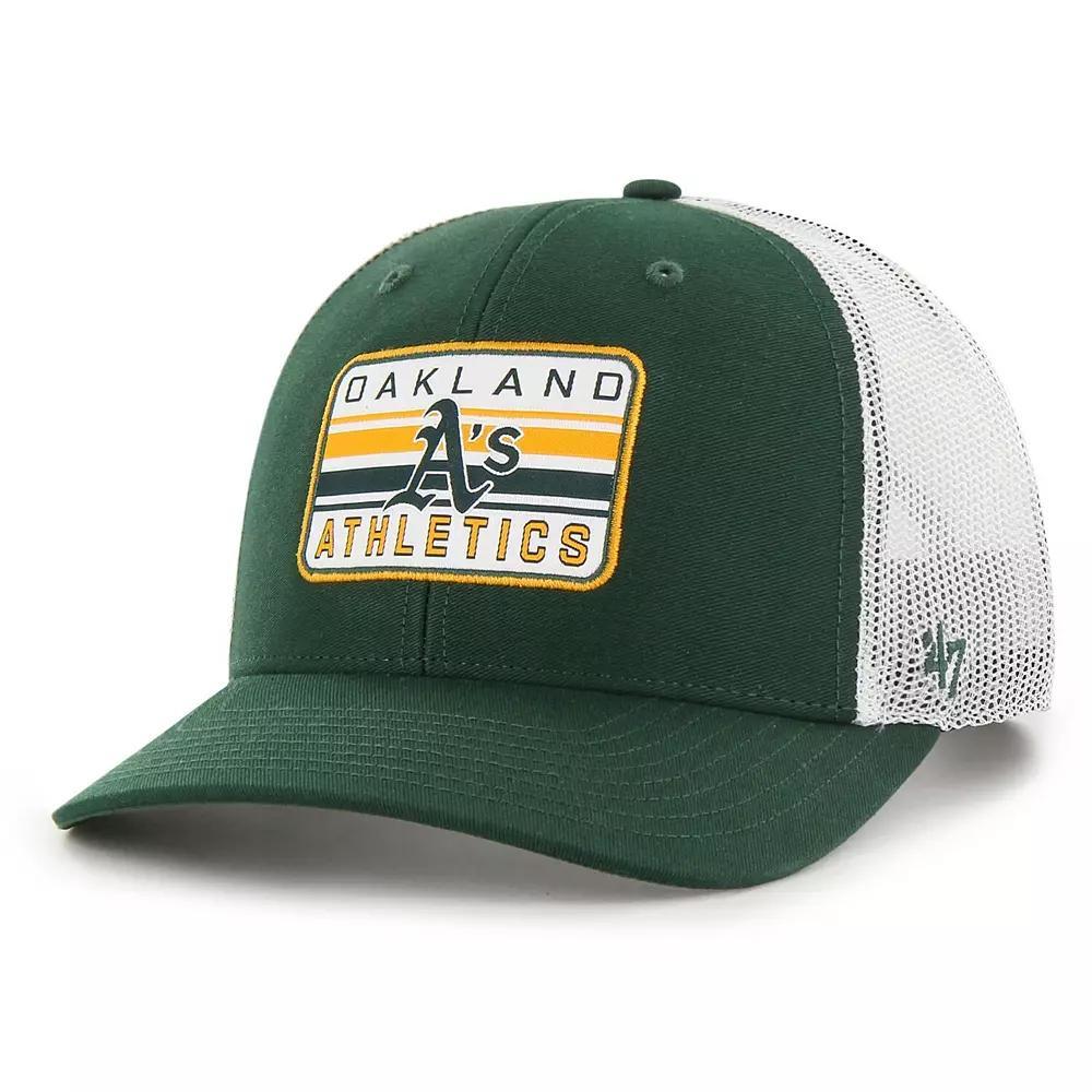 Men's '47 Green Oakland Athletics Drifter Trucker Adjustable Hat Product Image
