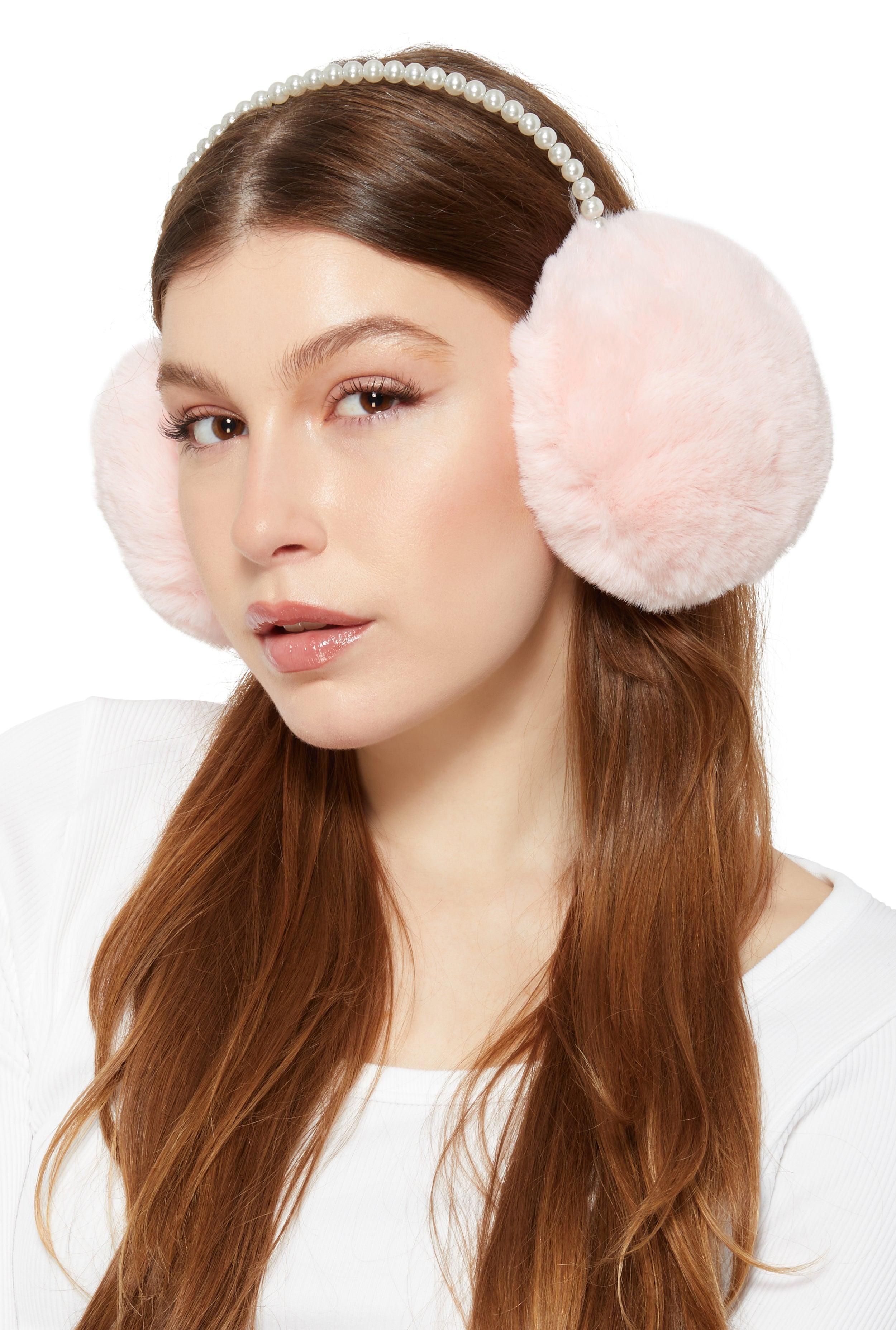 Womens Faux Pearl Earmuffs Product Image