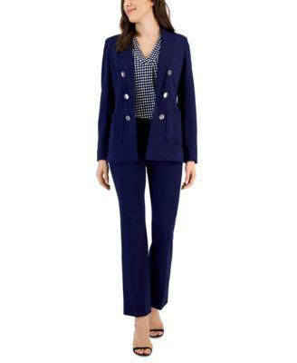 Anne Klein Womens Mid-Rise Pull-On Slash-Pocket Pants Product Image