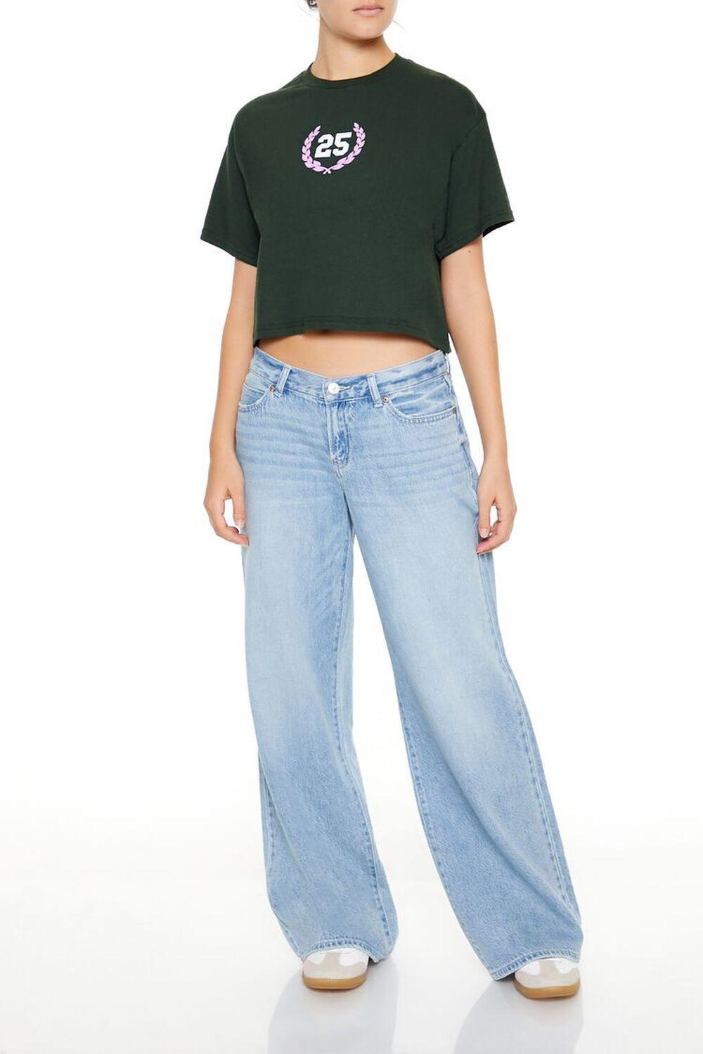 25 Graphic Cropped Tee | Forever 21 Product Image