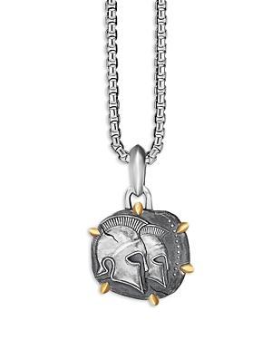 Mens Sterling Silver & 18k Yellow Gold Zodiac Amulet Enhancer Product Image