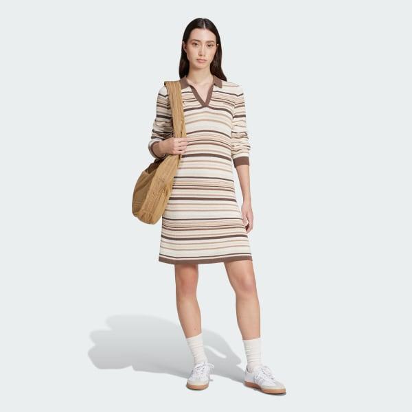 adidas POLO DRESS Earth Strata S Womens Product Image