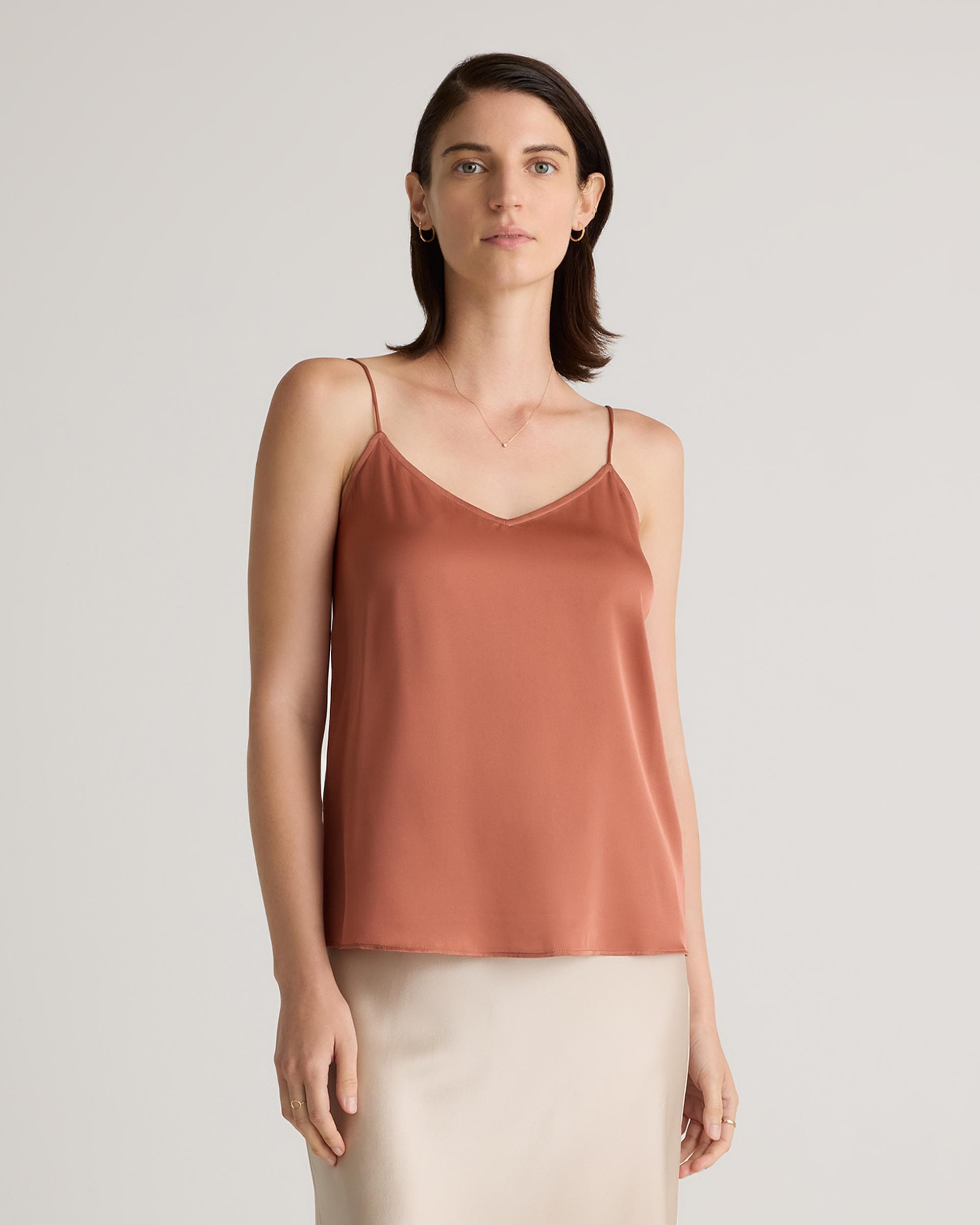 Quince | Women's Washable Stretch Silk V-Neck Cami Product Image