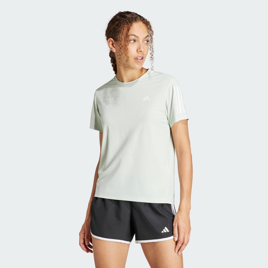 adidas Own The Run Tee White 2XS Womens Product Image