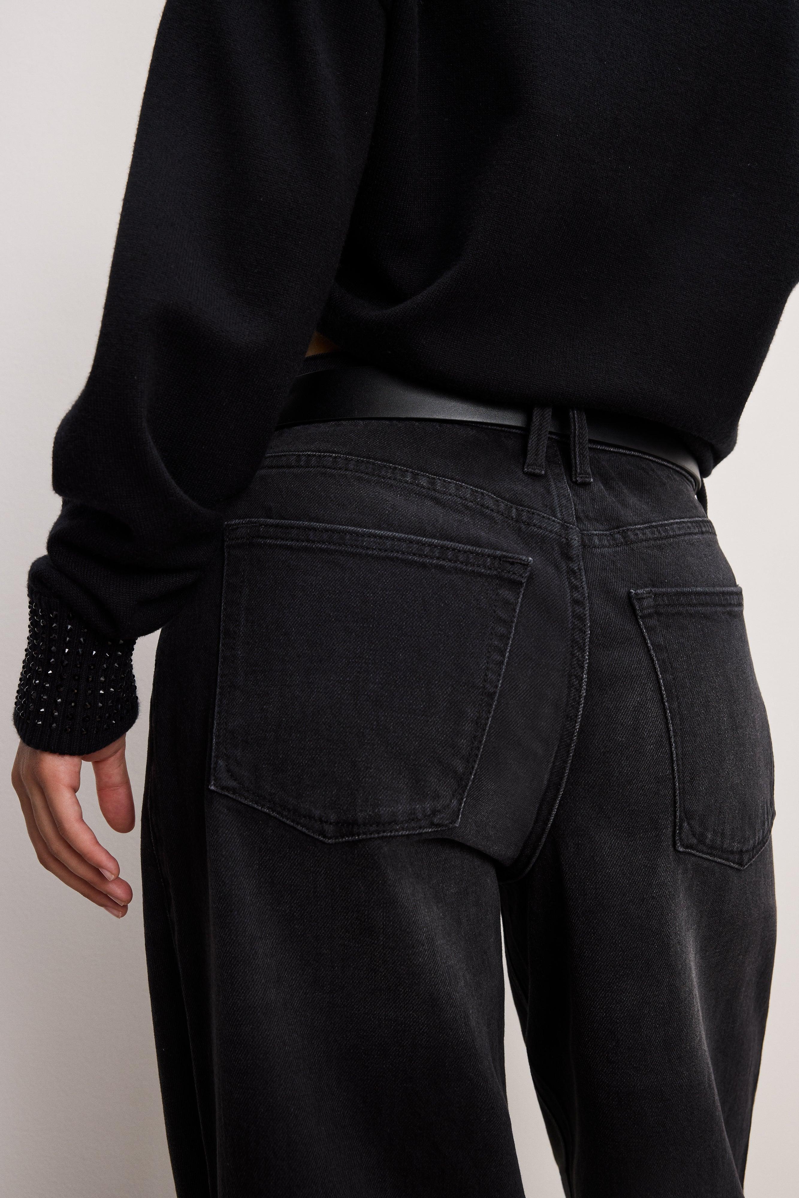 GOOD EASE PETITE RELAXED JEANS | BLACK324 Product Image