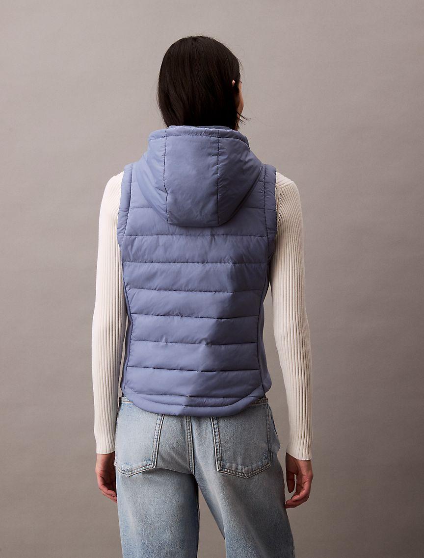 Mixed Media Puffer Vest Product Image
