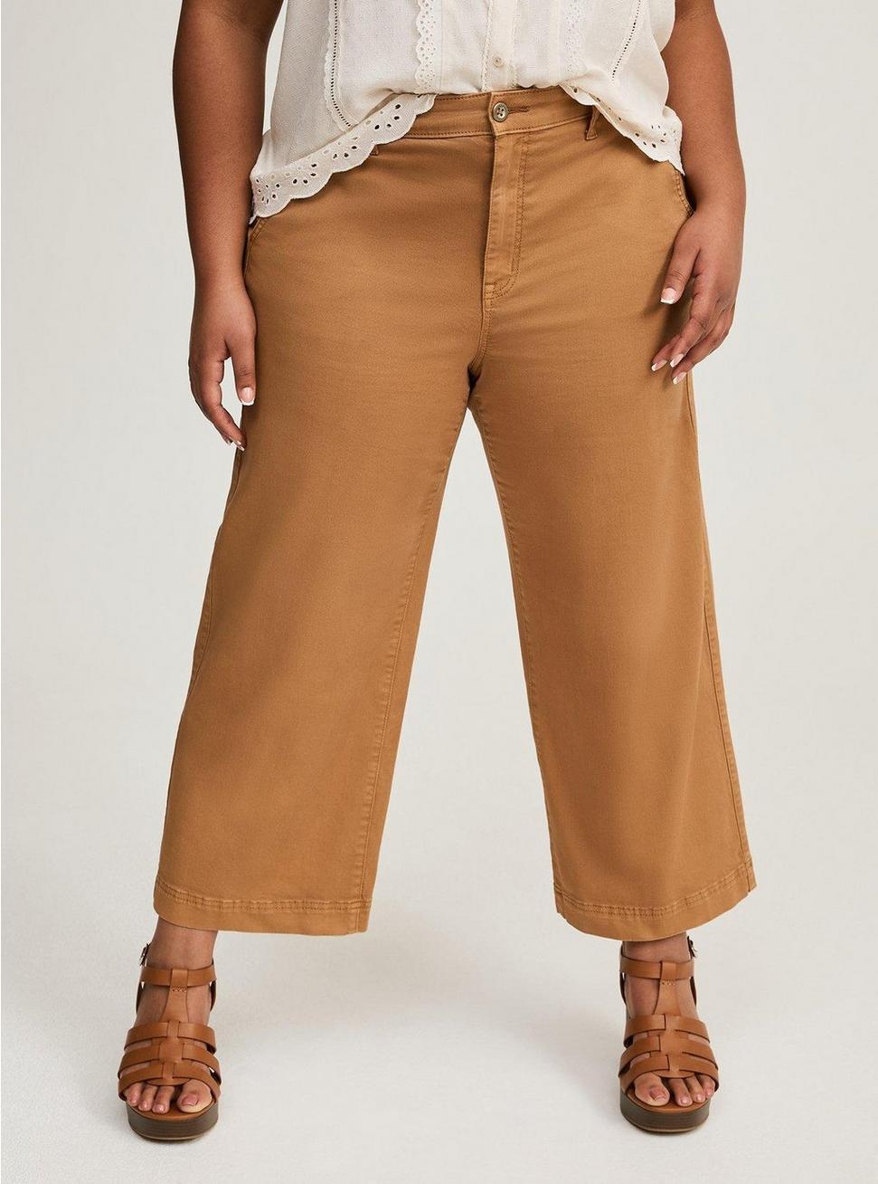 Trouser Cropped Wide-Leg Pant Product Image