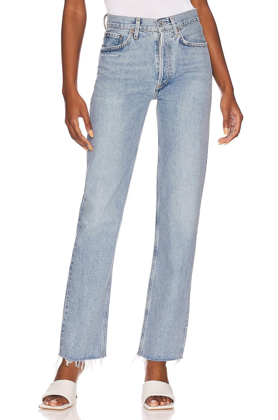 AGOLDE Lana Mid Rise Straight Jeans | Shopbop Product Image