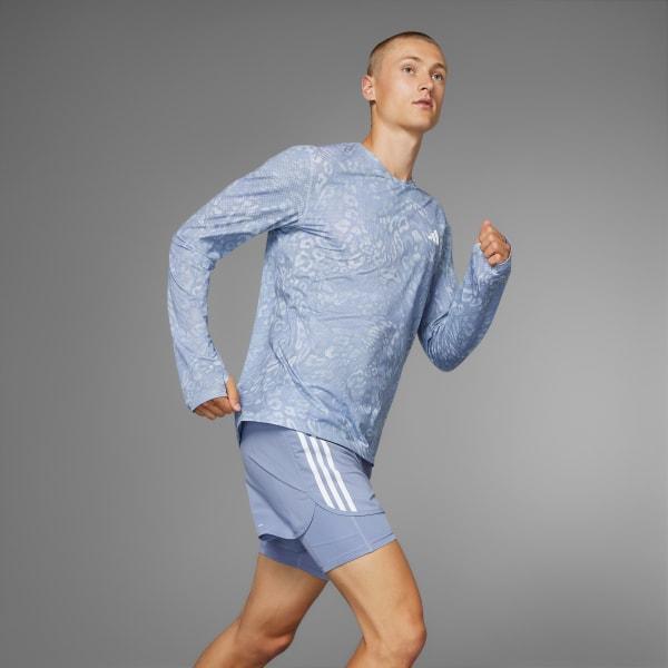 Own the Run CLIMACOOL 3-Stripes Long Sleeve Tee Product Image