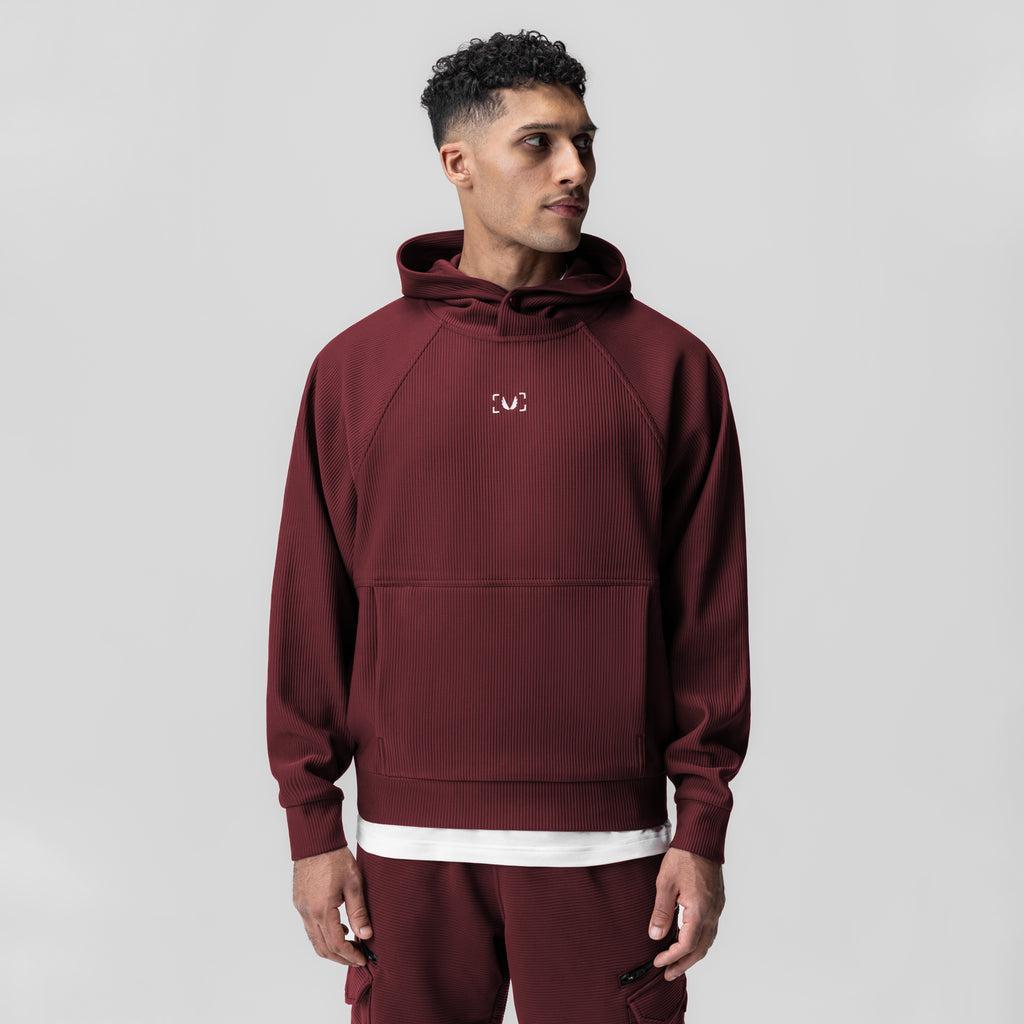 1019. Deltapeak® Oversized Hoodie - Crimson Product Image